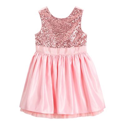preen-edition Girls' pink sequin embellished dress